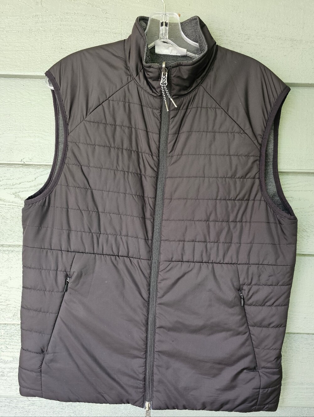Daniel Cremieux Performance Black Quilted Reversible Sleeveless Vest Mens Size M